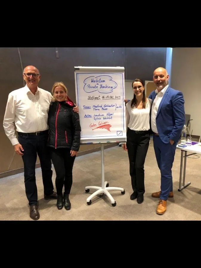 Flora Pauer beim Private Banking Training in Stuttgart